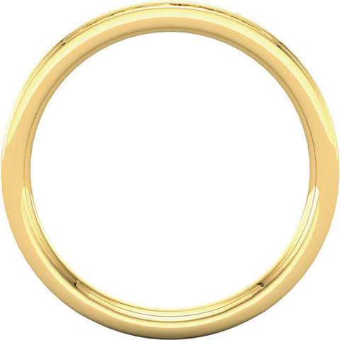 Image of Size 7 - 14kt Yellow Gold Sculptural Style Design Wedding Band Bridal Ring New