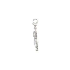 Sterling Silver Owl Charm Pendant with Trigger Lobster Clasp New 16.9 x 10.7 mm