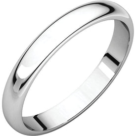 SIZE 10  Platinum 4mm wide 