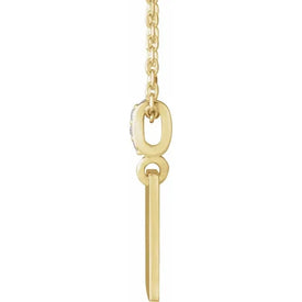 14K Yellow Gold FAITH Over FEAR .02 CTW Natural Diamond 1618