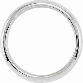 Comfort Fit Domed Cobalt Wedding Band 6mm Wide Size 713 Including Half Sizes
