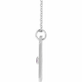 Sagittarius 14K White Gold Amethyst & Diamond Zodiac Constellation Necklace