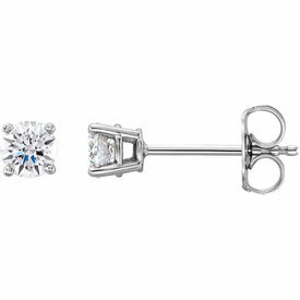 14k White Gold VS 1/2 CTW LabCreated Diamond Stud Earrings 50% Off SRP