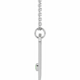 Leo 14K White Gold Citrine & .0075 CTW Diamond Zodiac Constellation Necklace