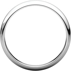 SIZE 7.5  3.0 mm wide PLATINUM Comfort Fit  Wedding Band FREE Shipping New