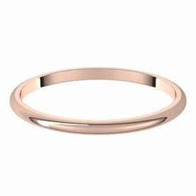 Size 7.5  14k Rose Gold WEDDING BAND SPECIAL 1.5mm Wide Light Standard Fit Ring