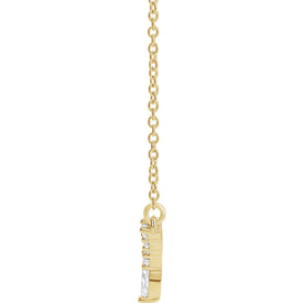 14K Yellow Gold 1/3 CTW Genuine Diamond 