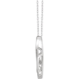 Sterling Silver 1/10 cttw Mystara Diamond 18