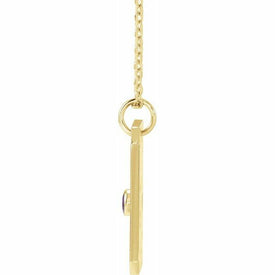 Sagittarius 14K Yellow Gold Amethyst & Diamond Zodiac Constellation Necklace