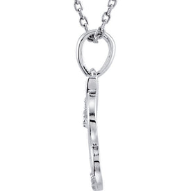 SALE Sterling Silver Diamond Letter 