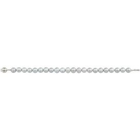 Sterling Silver Cultured Gray Freshwater Pearl 7 1/2