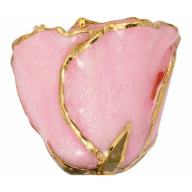 Pink Sparkle Real Rose Lacquered 12