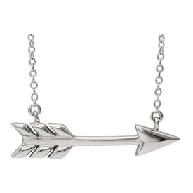 14K White Gold Arrow 1618