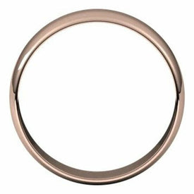 6mm Size 5.5  10K ROSE GOLD Wedding Band Half Round Standard Fit Ring New
