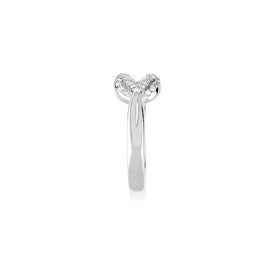 1/5 ct.tw. Diamond Knot Ring in Sterling Silver Size 7 New Item Free Shipping
