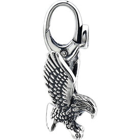 Sterling Silver AMERICAN EAGLE Charm Pendant with Lobster Clasp NEW ITEM 20x15mm