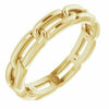 SIZE 5.5 Chain Link Band 14k Yellow Gold 3 mm wide Wedding Band Jewelry New