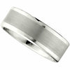 SIZE 12 - Satin Polished White Dura Tungsten Wedding Band 8.3mm FREE Shipping