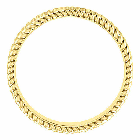 Image of SIZE 5.5 14K Yellow Gold LAYERED Stacked Rope Band 4.5mm Wide Ring Free Shipping