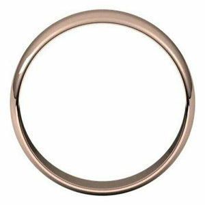 6mm Size 7 - 10K ROSE GOLD Wedding Band Half Round Standard Fit Ring New