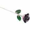 Real Lacquered Purple Platinum Plated Rose 12" Stem FREE Shipping and Gift Box