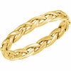 SIZE 9 - 14k Yellow Gold Hand Woven 3.75 mm wide Design Wedding Band Timeless