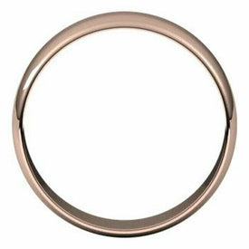 6mm Size 9 - 10K ROSE GOLD Wedding Band Half Round Standard Fit Ring New