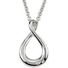 Sterling Silver and Diamond Accented Pendant Necklace comes with 18" Chain New