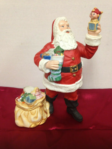 Image of 1990 Lenox Santa Claus The Lenox Santa Collection Handcrafted Fine Porcelain