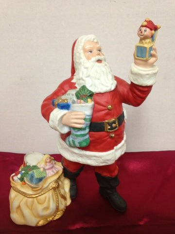 Image of 1990 Lenox Santa Claus The Lenox Santa Collection Handcrafted Fine Porcelain