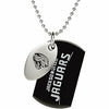 Jacksonville JAGUARS Football Team Logo Double Dog Tag Necklace Stainless Steel