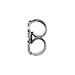 Image of Pair -  7.0 mm basket 4 prong 14k white gold setting with tension backs