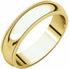 Sale SIZE 10 - Solid Plain 14k Yellow Gold Wedding Band 5.0mm Wide Ring