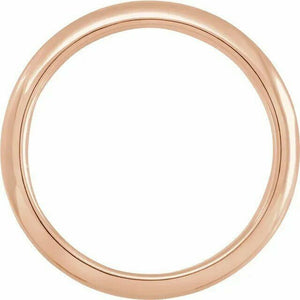 10kt Rose Gold SIZE 6.5 Claddagh Wedding Band Comfort Fit Ring 5.5 mm Wide New