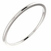 SIZE 8 - 1mm 14kt White Gold Comfort Fit Wedding Band New Classic Style Ring