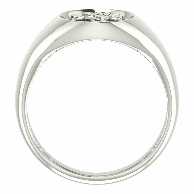 Ladies and Men's Sterling Silver Celtic Inspired Cross Ring Sizes 9-12.5