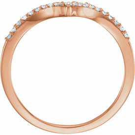14kt Rose Gold 1/6 cttw Diamond 
