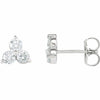 14K White Gold 1/3 ct tw Diamond Three-Stone Earrings 40% off Sug. Retail Price