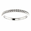 New SIZE 5 - 2mm Platinum Rope Wedding Band / Fashion Ring 40% off Sale