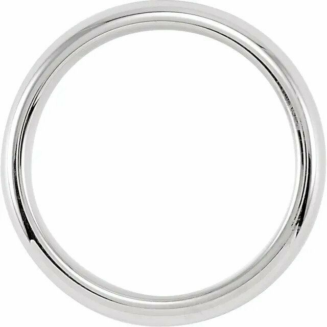 Comfort Fit Domed Cobalt Wedding Band 6mm Wide Size 7-13 Including Half Sizes