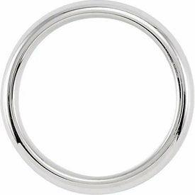 Comfort Fit Domed Cobalt Wedding Band 6mm Wide Size 7-13 Including Half Sizes