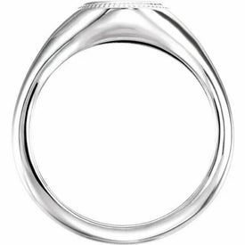 Women's and Men's Sterling Silver Religious Cross Ring 4-9 Including 1/2 Sizes