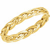 SIZE 10 - 14k Yellow Gold Hand Woven 3.75 mm wide Design Wedding Band Timeless