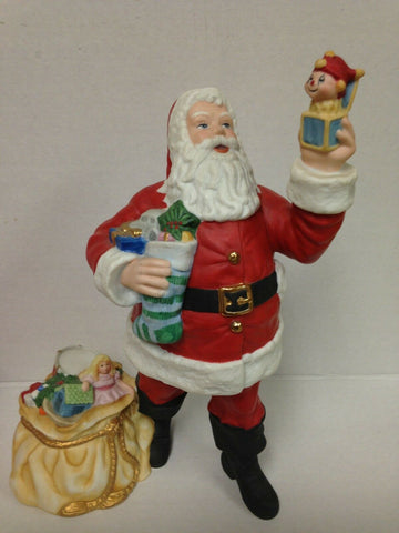 Image of 1990 Lenox Santa Claus The Lenox Santa Collection Handcrafted Fine Porcelain