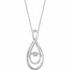 Sterling Silver 1/10 cttw Mystara Diamond 18" Necklace with Lobster Clasp New