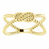 14kt Yellow Gold Rope Knot Ring Fashion Jewelry Free Shipping Ladies Size 7