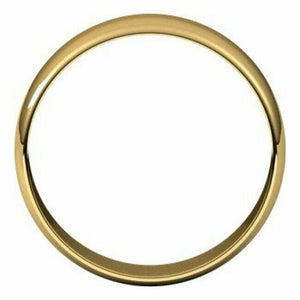 SIZE 8.5 - 6mm 10kt Yellow Gold Wedding Band Half Round Standard Fit Ring New