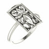 Sterling Silver Vintage Inspired Cross Design Ring Size 7 Fashion Jewelry