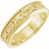 SIZE 6.5 Claddagh Wedding Band 10kt Yellow Gold Comfort Fit Ring 5.5 mm Wide New