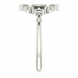 New Size 7 Sterling Silver Vintage Inspired Design Ring Fashion Jewelry